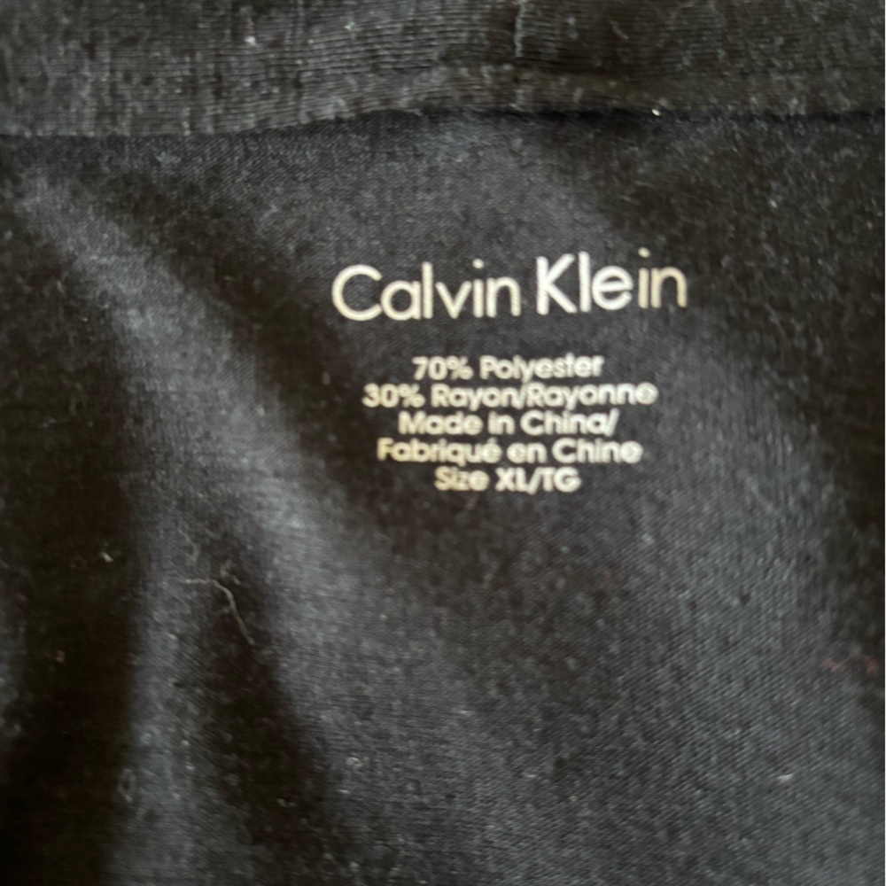 Minimalist Classic Layering – Calvin Klein Black Open Front Cardigan – XL - Picture 5 of 5